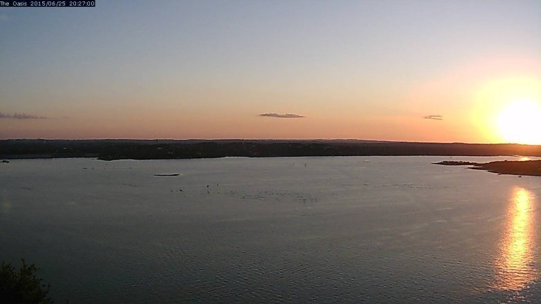 Lake Travis webcam, June 25, 2015 7:35 PM CT
