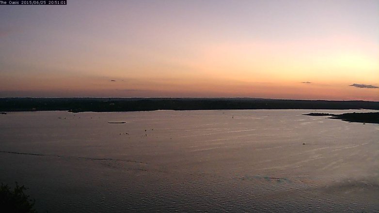 Lake Travis webcam, June 25, 2015 7:55 PM CT