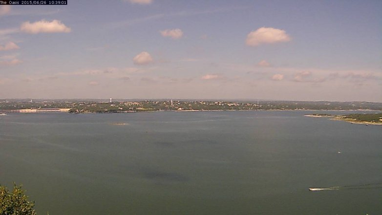 Lake Travis webcam, June 26, 2015 9:45 AM CT