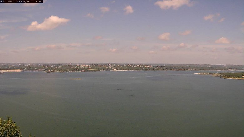 Lake Travis webcam, June 26, 2015 9:55 AM CT