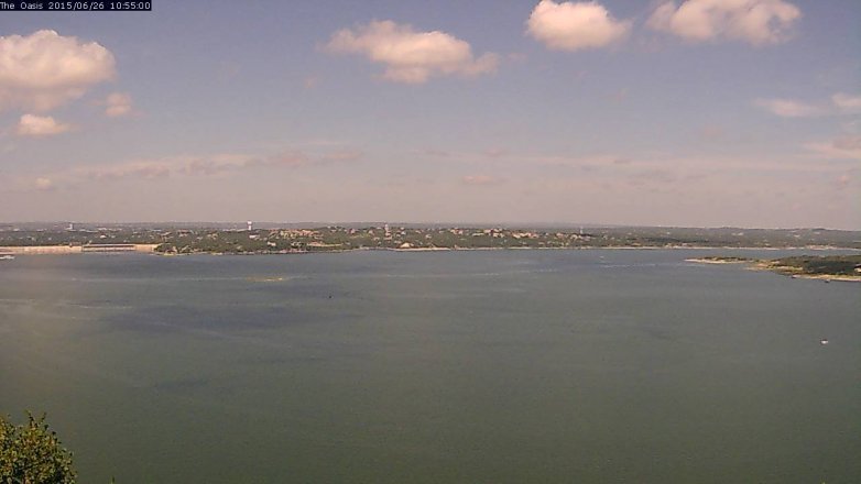Lake Travis webcam, June 26, 2015 10:00 AM CT