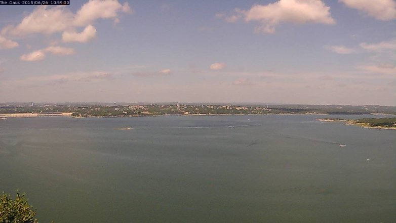 Lake Travis webcam, June 26, 2015 10:05 AM CT