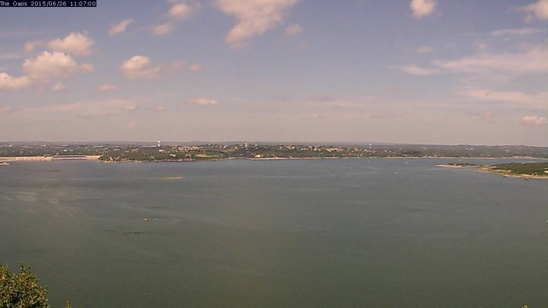 Lake Travis webcam, June 26, 2015 10:15 AM CT