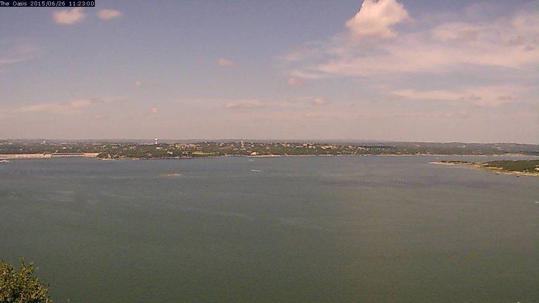 Lake Travis webcam, June 26, 2015 10:30 AM CT