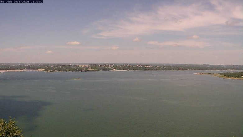Lake Travis webcam, June 26, 2015 10:45 AM CT