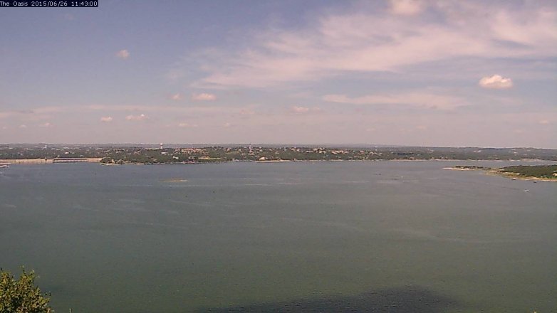 Lake Travis webcam, June 26, 2015 10:50 AM CT