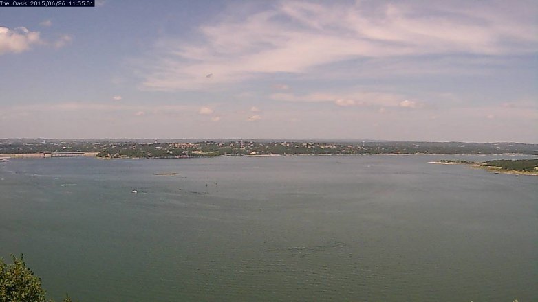 Lake Travis webcam, June 26, 2015 11:00 AM CT