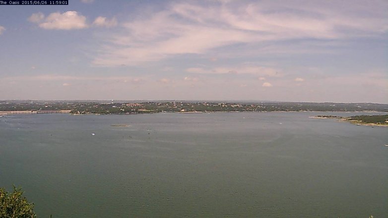 Lake Travis webcam, June 26, 2015 11:05 AM CT