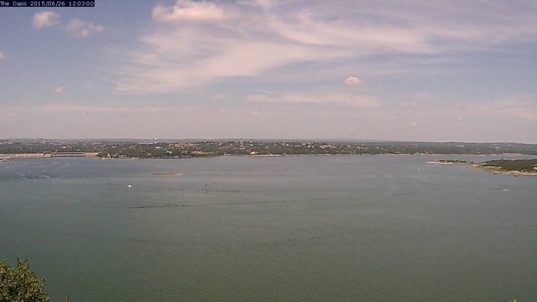 Lake Travis webcam, June 26, 2015 11:10 AM CT