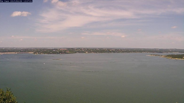 Lake Travis webcam, June 26, 2015 11:15 AM CT