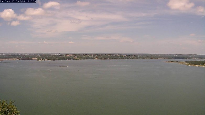 Lake Travis webcam, June 26, 2015 11:20 AM CT