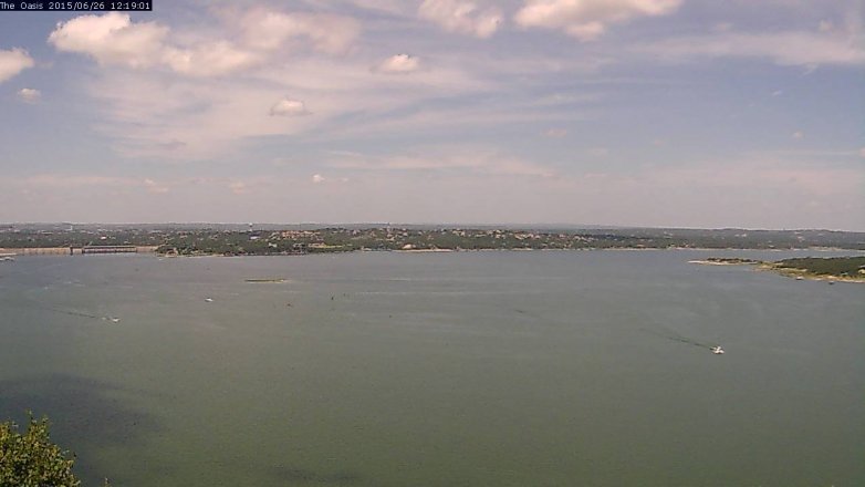 Lake Travis webcam, June 26, 2015 11:25 AM CT