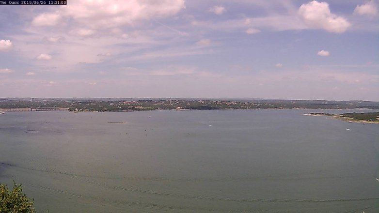 Lake Travis webcam, June 26, 2015 11:40 AM CT