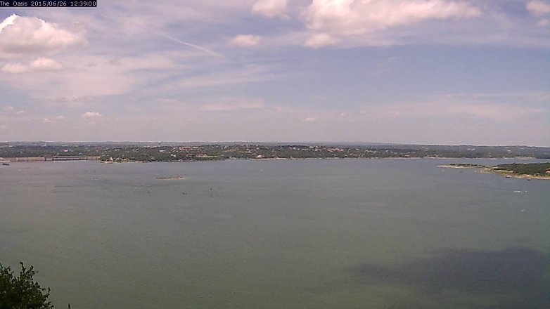 Lake Travis webcam, June 26, 2015 11:45 AM CT