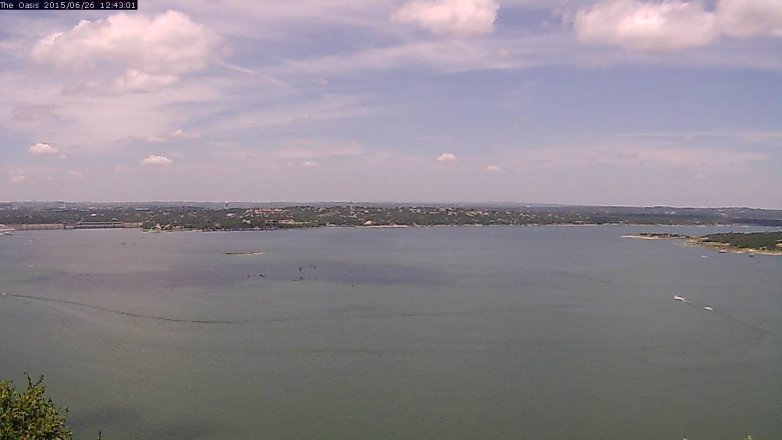 Lake Travis webcam, June 26, 2015 11:50 AM CT