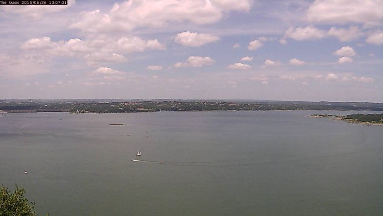 Lake Travis webcam, June 26, 2015 12:15 PM CT