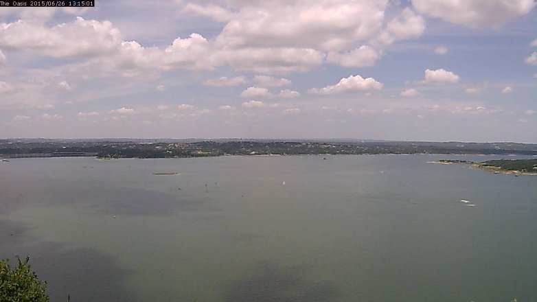 Lake Travis webcam, June 26, 2015 12:20 PM CT