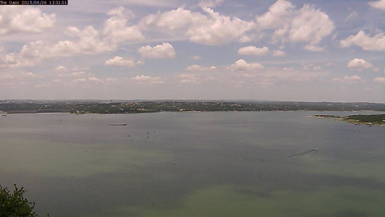 Lake Travis webcam, June 26, 2015 12:35 PM CT