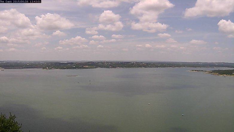 Lake Travis webcam, June 26, 2015 12:50 PM CT