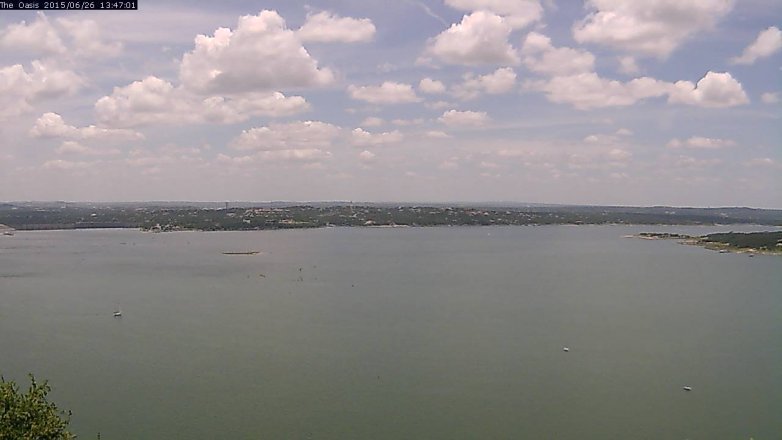 Lake Travis webcam, June 26, 2015 12:55 PM CT