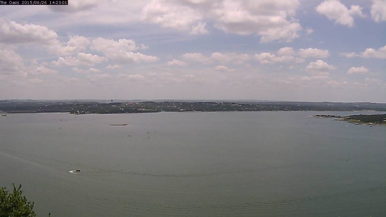 Lake Travis webcam, June 26, 2015 1:30 PM CT