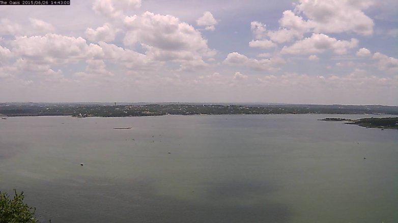 Lake Travis webcam, June 26, 2015 1:50 PM CT