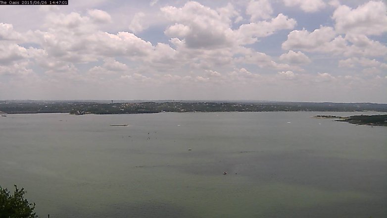 Lake Travis webcam, June 26, 2015 1:55 PM CT