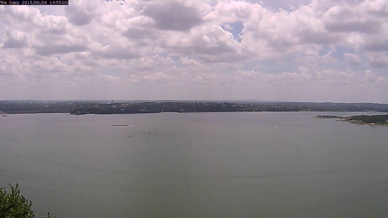 Lake Travis webcam, June 26, 2015 2:00 PM CT