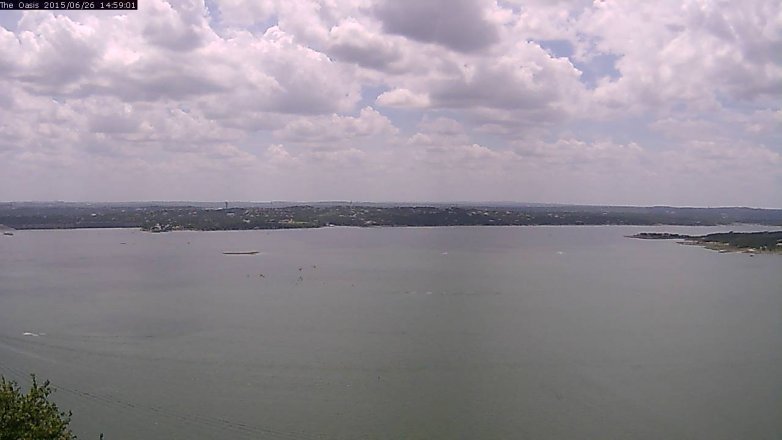 Lake Travis webcam, June 26, 2015 2:05 PM CT