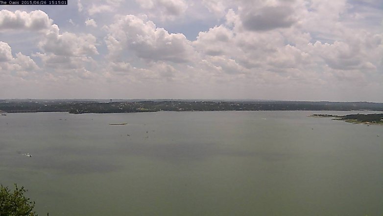 Lake Travis webcam, June 26, 2015 2:20 PM CT
