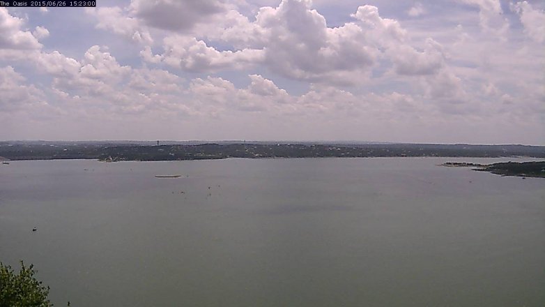 Lake Travis webcam, June 26, 2015 2:30 PM CT