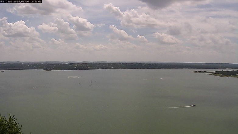 Lake Travis webcam, June 26, 2015 2:40 PM CT