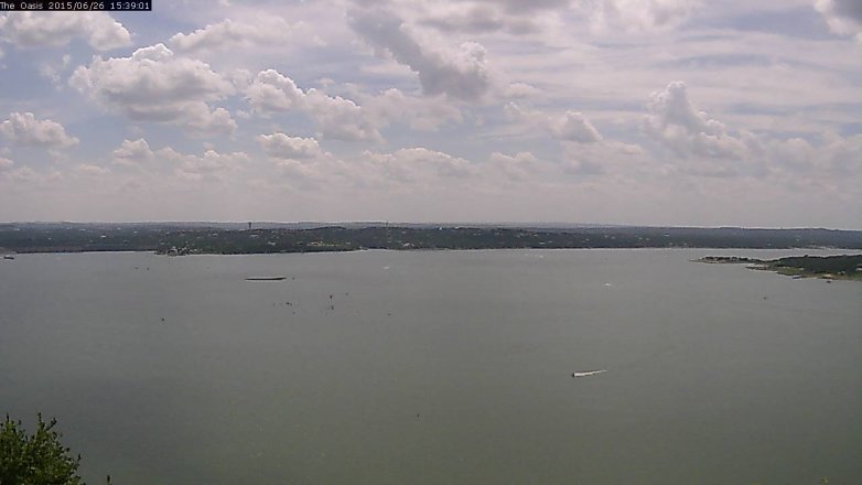 Lake Travis webcam, June 26, 2015 2:45 PM CT