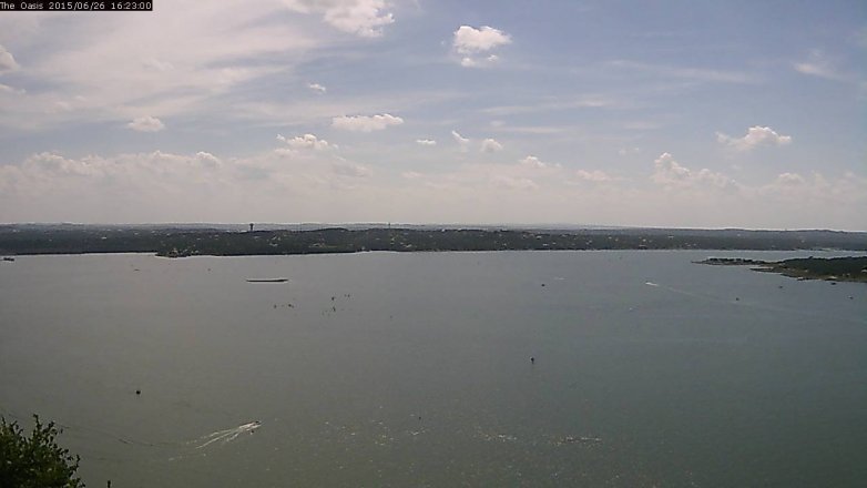 Lake Travis webcam, June 26, 2015 3:30 PM CT