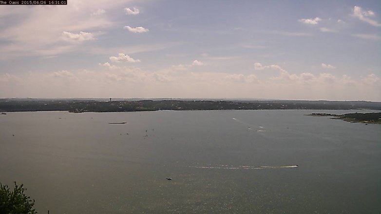 Lake Travis webcam, June 26, 2015 3:40 PM CT