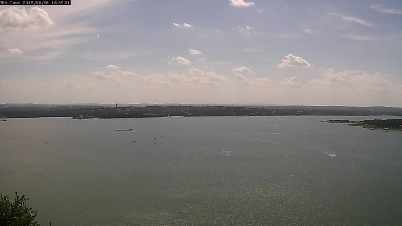 Lake Travis webcam, June 26, 2015 3:45 PM CT