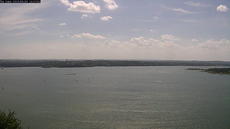 Lake Travis webcam, June 26, 2015 3:55 PM CT