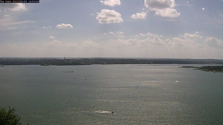 Lake Travis webcam, June 26, 2015 4:00 PM CT