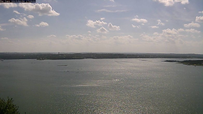 Lake Travis webcam, June 26, 2015 4:15 PM CT
