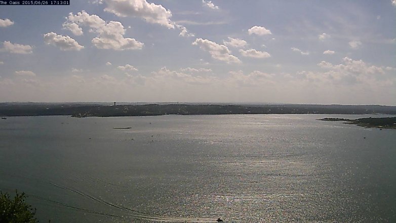 Lake Travis webcam, June 26, 2015 4:20 PM CT