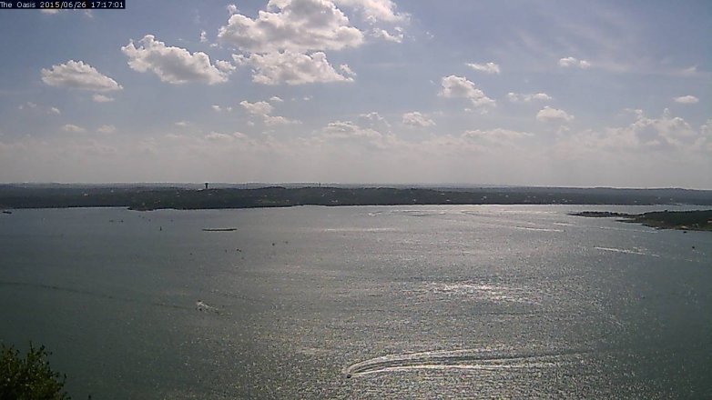 Lake Travis webcam, June 26, 2015 4:25 PM CT