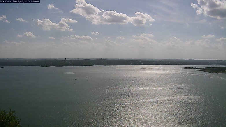 Lake Travis webcam, June 26, 2015 4:35 PM CT