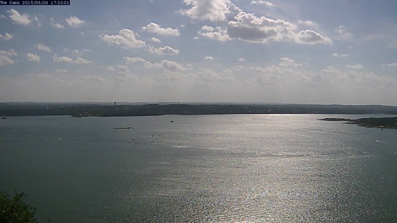Lake Travis webcam, June 26, 2015 4:40 PM CT