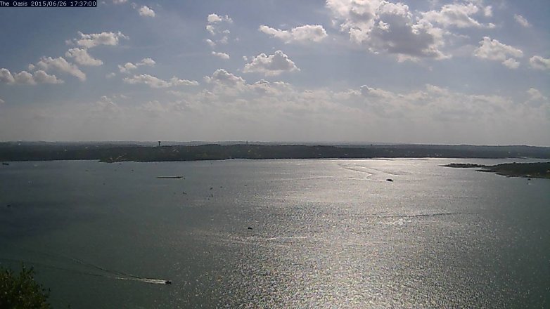 Lake Travis webcam, June 26, 2015 4:45 PM CT