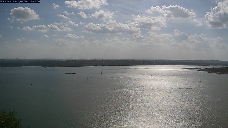 Lake Travis webcam, June 26, 2015 4:50 PM CT