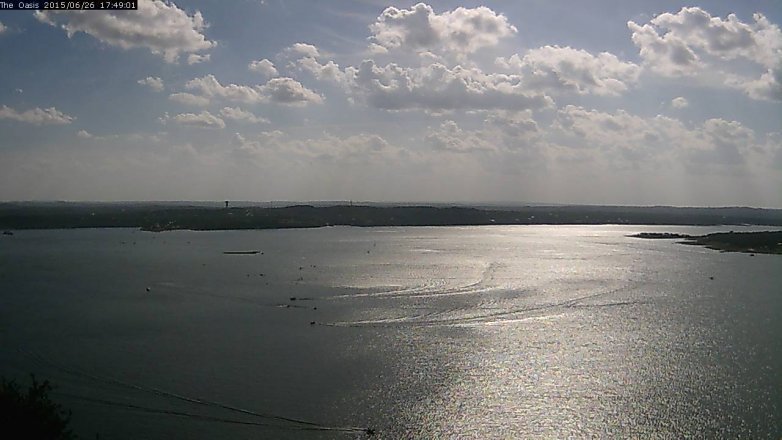 Lake Travis webcam, June 26, 2015 4:55 PM CT