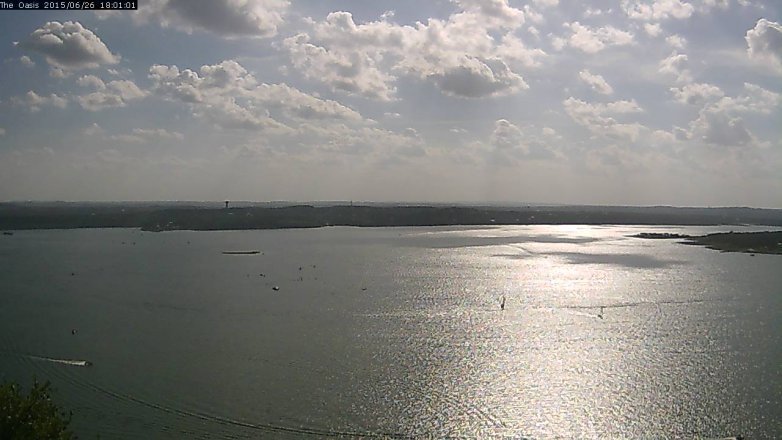 Lake Travis webcam, June 26, 2015 5:10 PM CT