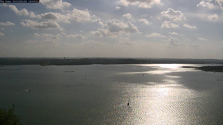 Lake Travis webcam, June 26, 2015 5:15 PM CT
