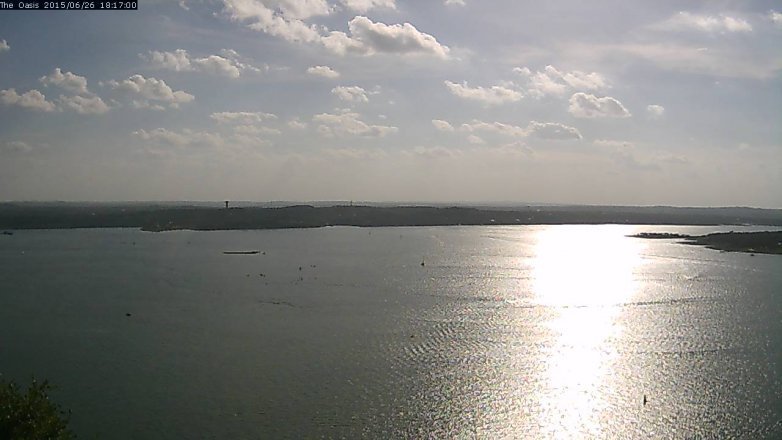 Lake Travis webcam, June 26, 2015 5:25 PM CT
