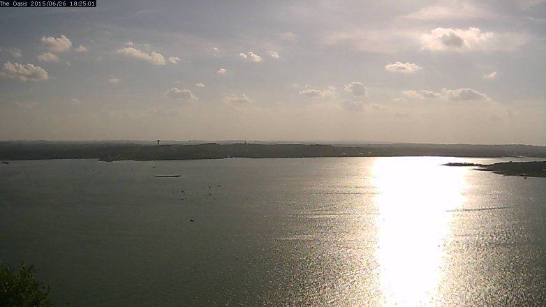 Lake Travis webcam, June 26, 2015 5:30 PM CT